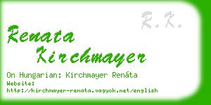 renata kirchmayer business card
